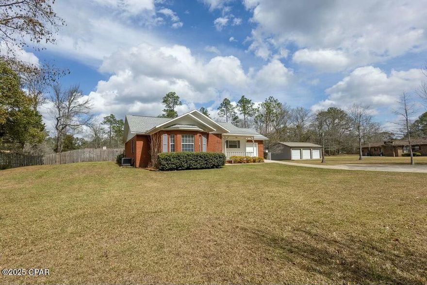 Discover this adorable 3-bedroom, 2-bath home in the peaceful Northdale neighborhood of Bonifay! Featuring wood floors, a newer AC unit (2021) , 2018 roof, and an air purification system, this home is updated for comfort and efficiency. The master suite offers private backyard access, leading to a fully fenced yard with an above-ground pool and partial deck, perfect for relaxing or entertaining. A lovely bay window in one of the bedrooms adds extra charm and natural light, making it an ideal space for a reading nook or cozy retreat. The home also includes a garage and is just minutes from town, offering convenience while maintaining a quiet, welcoming atmosphere.