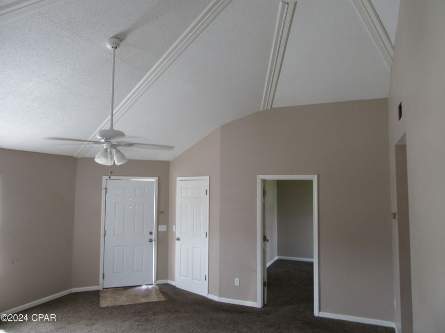 Beautiful 2 Bedroom 1 Bathroom apartment in central Panama City. Open floor plan with Vaulted Ceilings and recent renovations. Convenient to shopping and dining. Rent includes garbage and lawn care. All property sizes and ages are approximate, please measure and/or verify if important.
School assignments are subject to change, please check with Bay County for most accurate information. Deposit is the same as one month's rent. No pets allowed.