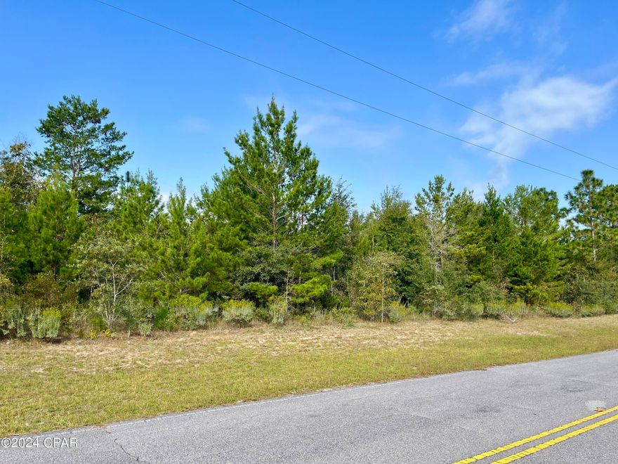 Beautiful high and dry lot located in Unit 1 on a well maintained road. This lot is just a minute from Highway 77 and there is power running down the street in front of the lot. The lot next to this one is also available. Buy both and have over a half an acre in a great location! Survey pins were observed from a previous survey (seller does not have a copy of survey). There is a gopher tortoise burrow located on the front of this lot. Gopher tortoises are protected species and may require relocation prior to development, contact FWC for rules and regulations. Sunny Hills is a growing golf course community with a lot of new construction happening. It's ideally situated just under 30 minutes from both Chipley, Lynn Haven, and the airport- offering the best of both worlds: a slower, laid-back lifestyle while still being close to city amenities. Plus, you're less than an hour away from the white sands of Panama City Beach! Sunny Hills also offers many freshwater lakes for fishing and boating and also a swim park at spring-fed Boat Lake for seasonal fun. This deed-restricted lot is reserved for building only, ensuring a well-maintained community without the burden of HOA fees. Enjoy the tranquility and convenience of life in Sunny Hills! Buyer to pay for title fees/title policy.