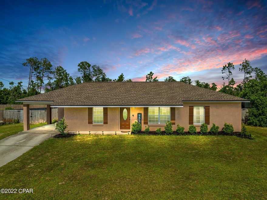 CURRENTLY UNDER CONTRACT-TAKING BACKUP OFFERS



Country living at a GREAT PRICE! Welcome to 8818 Highway 2301, this beautifully updated, move in ready home is ready for its new owner. The kitchen has been completely updated with solid wood cabinets, soft close doors and drawers, Quartz countertops, stainless apron sink and an island concealed trash pull out to boot! This home's split floor plan is ideal with the two guest bedrooms plus full bathroom on one side of the house and the Master and full bathroom on the other. The inviting open concept makes entertaining an easy transition from inside to outside to your large outdoor patio area. Perfect for those family bbq's and late night smores by the fire pit. Home is conveniently located 10 miles to Panama City, 30 miles to the Airport and just minutes to Deer Point Lake. Schedule your showing today!