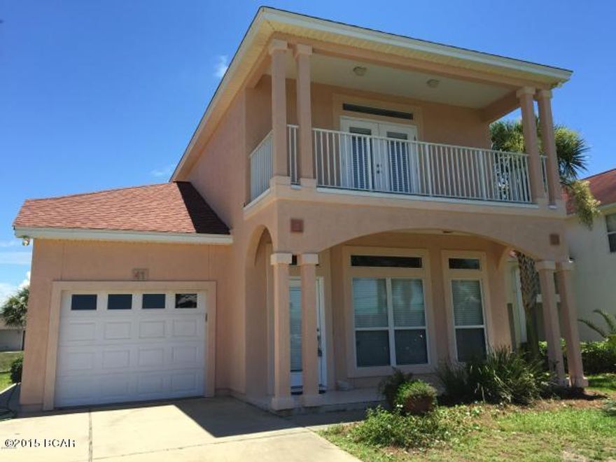 Fully Furnished(including awesome dishes and glassware) and tastefully decorated 2 story 3 bedroom Beach Home in gated community!! 200-300 ft walk to the beach with Gulf View...Nice patio on the back to enjoy the evenings or sit on your Bedroom 2nd story porch and watch the sun set...The 1st floor is ceramic tile so its to get all the sand up you drag in from the beach..or if you drip from your fresh catch of the day you just caught for dinner.You are close to everything.. Pier parks .. Thursday Summer concert series.. Carollion Beach.you can walk to Billys Crab House for dinner or if you just want to cook something romantic up Publix and Winn Dixie are within walking distance. 2 miles to 30A. Plenty room for pool, dual vanity in both bathroom