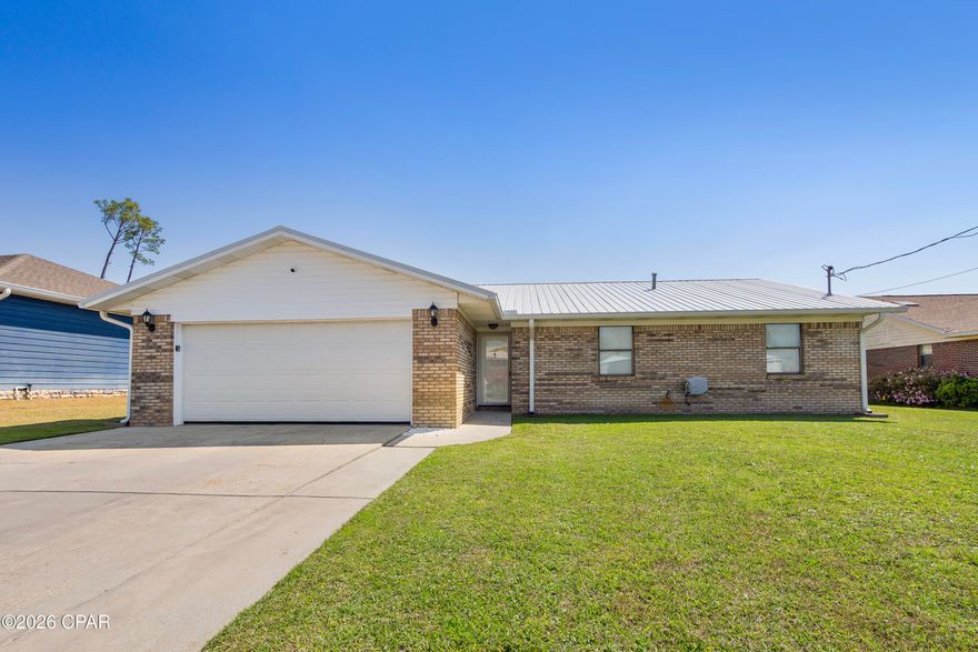 No HOA, the perfect blend of coastal living and everyday accessibility. Just a short walk to the bay, you'll enjoy easy access to the water for fishing, sunset views, and relaxing evenings, while still being minutes from Tyndall Air Force Base, schools, shopping, and dining.
This well-maintained home features key updates for peace of mind, including a new roof and appliances installed in 2019. The interior has been updated with fresh paint, giving the home a clean and inviting feel.
Step outside to enjoy the screened-in patio--perfect for relaxing without the bugs--overlooking a fully fenced backyard ideal for pets, kids, or entertaining. The backyard also includes a convenient storage shed for tools and equipment. An extra-wide driveway provides plenty of space for multiple vehicles, boats, or guests.
Whether you're a first-time buyer, downsizing, or looking for a great investment opportunity, this home checks all the boxes. Enjoy the best of coastal living with everyday convenience in one of the area's most accessible and growing locations.
Don't miss your chance to own a home near the water!