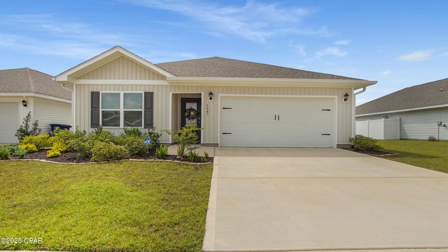 BACK ON MARKET - NO FAULT OF HOME!! Come See this Amazing Property! 
***This meticulously kept home with lovely indoor and outdoor living spaces is priced to sell.  
Small updates throughout make the home cozy and warm and larger updates expand the living space and improve maintenance and function. Fully screened in back patio looks out on retention pond and greenspace where you can watch critters in nature while admiring your flower garden. Master bedroom is opposite 2nd & 3rd bedrooms for privacy.  Gutters, security system and low maintenance fencing work together to keep you safe. 

This growing community has much to offer with recreational centers that include 2 pools, splashpads, pickleball courts, basketball courts, playgrounds, BBQ Pits, community events, miles of sidewalks and neighbors galore! Schedule your viewing now, motivated sellers are ready for your offer.

Easy Commute to Panama City, Tyndall AFB or locations to the North.

Buyer to Verify all Info