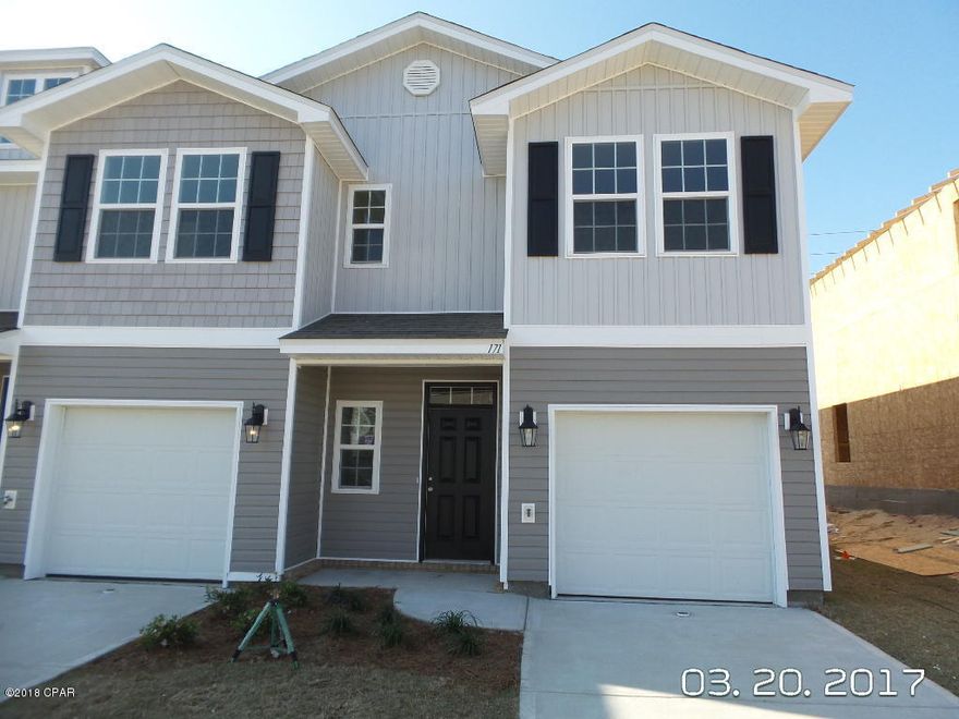 Spacious, open floorplan, 3 bedroom, 2.5 bath homes features laminate countertops, luxury vinyl flooring, large master suite with oversized walk-in shower.  Community offers a beautiful pool with shopping and restaurants within walking distance.