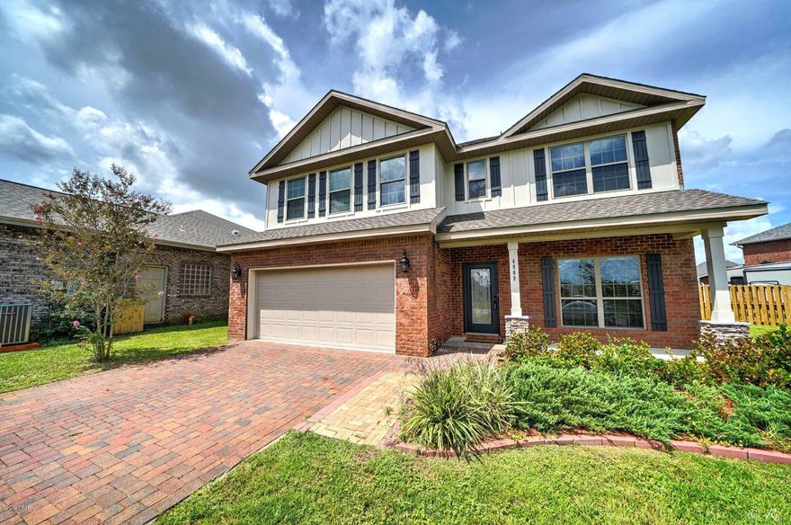 Spacious executive home in a nice, newer neighborhood. Close to schools and TAFB, Cedar Branch is a great place to live! The master suite features a nice sized bedroom, walk in closet, double vanity and  is located on the first floor. Also on the ground floor is the Kitchen/dining/living area and half bath for your guests. The kitchen has granite countertops and stainless appliances. New Roof! New paint, sheetrock, some hardware, flooring, etc. Upstairs are 3 full guest bedrooms, 2 full bathrooms,  as well as an extra ''bonus'' space for a living room/office/game room. Use your imagination!