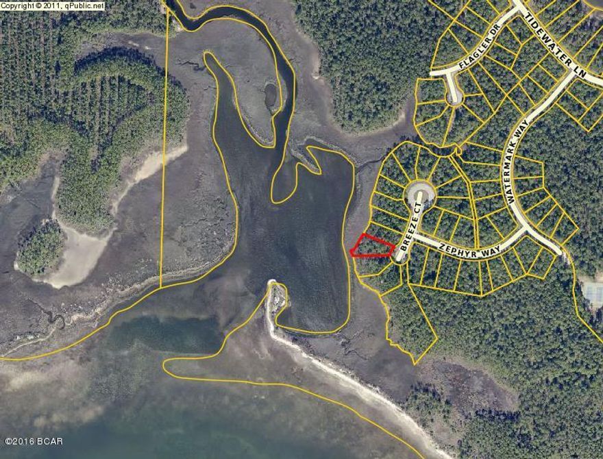 Lot 116 is One of the best waterviews in Bay County. Amazing sunset views across East Bay and priced to sell. Bank financing now available with only 10% down.