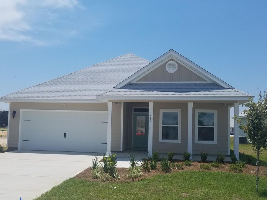 Welcome to Moonraker! Under Construction - this Lamar floor plan has three bedrooms and two baths. two car garage and covered porches. From the

moment you enter this home you will notice the 9' ceilings in the foyer and throughout the home, LVP flooring and attention to detail through the brushed nickel

hardware and elegant doors and tray ceiling in the living room. The kitchen is open with granite countertops and center island and appliances include stainless

stove, microwave and dishwasher. Bedroom 1 has trey ceilings and luxurious bath with separate shower and tub as well as a large walk-in closet. This home has

plenty of living space and includes a nice size laundry room. Located close to beach access and a short walk to Shipwreck Island Water Park Pictures, photographs, floor plans, elevations, features, colors and sizes are approximate for illustration purposes only and will
vary from the homes as built. Home and community information including pricing, included features, terms, availability and
amenities are subject to change and prior sale at any time without notice or obligation. For Move-In/Completion Estimates:
Ready dates are estimates only. Timing of completion of construction and buyer move-in are subject to contingencies
contained in home purchase agreement and governing jurisdictions issuance of a certificate of occupancy, and may change
due to forces majeures and other delays or disruptions outside the reasonable control of the Builder