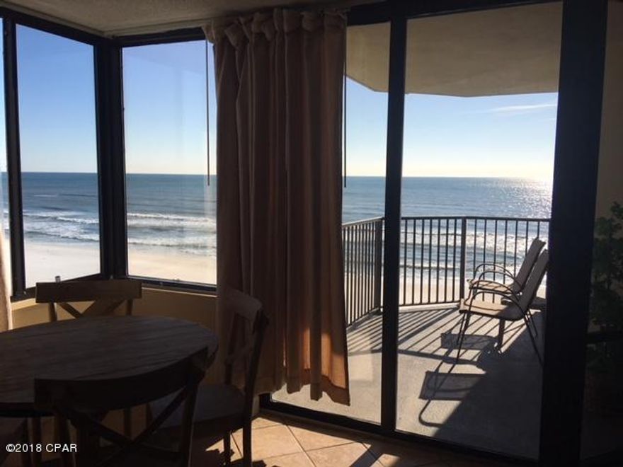 Fully Furnished 6th floor 1 bedroom/1 bath condo at the Sunbird. The Sunbird allows owners to have pets and it is a gated community with 3 Gulf Front Pools (one seasonally heated), Tennis Courts, Exercise room, BBQ Grills and Pineapple Willies is right next door.