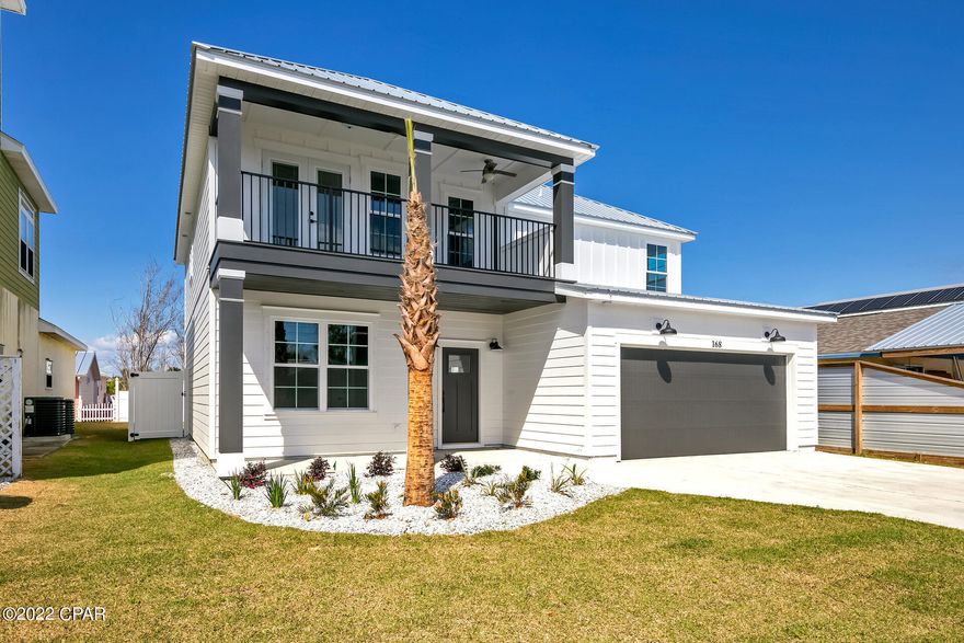 BRAND NEW CONSTRUCTION! Located in sought after BID-A-WEE, just 600+ steps to your private gated beach entrance! Brand new so you'll be the 1st to enjoy this amazing home. Exterior features include inviting front entrance, complete landscaping package, privacy fence wrapped around your spacious backyard which can easily accommodate a future pool, even an outdoor shower. Notice the underground utilities? Once inside, you immediately fall in love with the kitchen, marble tops, designer backsplash, walk in pantry, custom lighting & fireplace. Downstairs guest room can be transformed into an office. Your magnificent master suite & master bath plus 2 more guest rooms upstairs. Impact doors, hurricane fabric, spray foam insulation, 2 A/C's, 80 gal. water tank & so much more! Now completed!