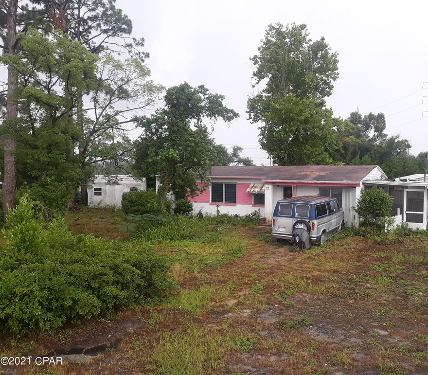 Attention Handymen or Investors! This 3/2 home in a prime location near the Hathaway Bridge and Gulf Coast State College is ready to be updated. The home sustained damage from Hurricane Michael. Home is situated on a corner lot with a large front yard. Cash offers only.