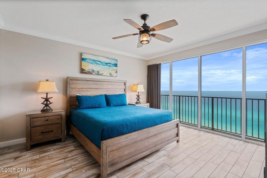 Welcome to Boardwalk Beach, one of the most desirable gulf-front communities on the east end of Panama City Beach! This spacious unit features the highly sought-after BB floor plan, offering a bunk room that functions as a third bedroom, a gulf-front master suite, and an open-concept layout ideal for relaxing or entertaining. Take in breathtaking Gulf views and stunning sunsets from your private balcony.
Inside, you'll find a laundry closet for added convenience, along with two owner's lock-off closets—perfect for storing personal items when renting. Enjoy resort-style amenities including a gated entrance with guard, beachfront pool, direct beach access, and a rare additional private storage unit included with the sale. Sold fully furnished and turnkey, this condo is ready for immediate enjoyment or rental income.
Whether you're looking for a second home or a strong investment property, Boardwalk Beach delivers location, lifestyle, and long-term value.