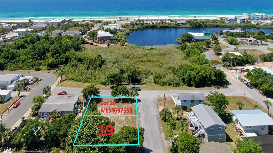 CURRENTLY UNDER CONTRACT, SELLER ACCEPTING BACKUP OFFERS. Cleared, level 50X65 lot that is high and dry in Flood Zone X. Laguna Beach is on the quiet, West end of Panama City Beach, perfectly located halfway between Pier Park and 30A, and only a 5 minute stroll from beach access. This lot and adjacent lot 20 are available combined in MLS #697551. Survey for lot 19 available and attached in documents. Request a copy from your Realtor.