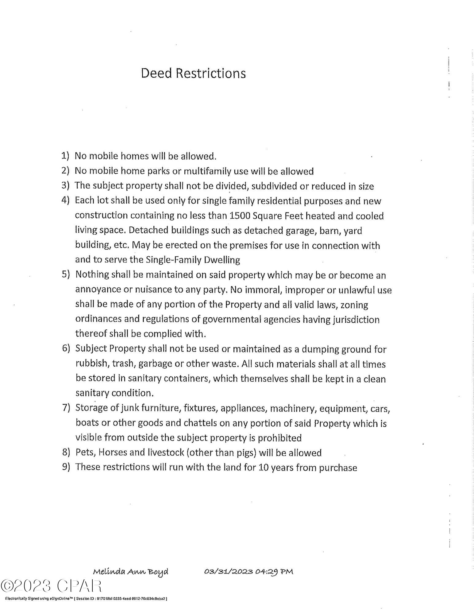 No Named Subdivision - Residential
