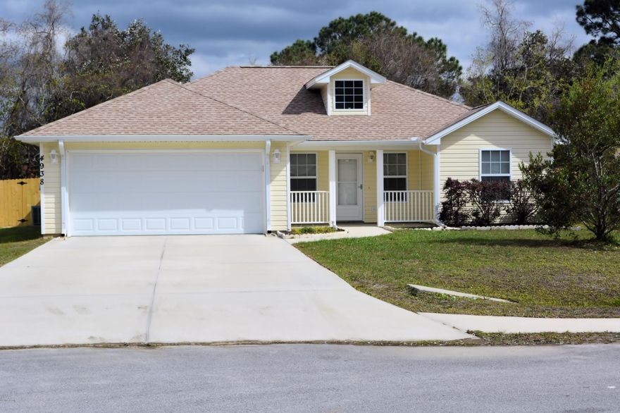 Fantastic first time home buyer opportunity! This four bedroom home is built on a split plan and offers a large master bedroom with walk-in closet and spacious bathroom suite. As you enter home, you are met by a large living and dining room combination that adjoins the kitchen. You'll find two large bedrooms and a guest bath to the right side of the house and a third bedroom suitable for a home office next to the master bedroom suite on the left side of the house. As an extra bonus, there is a 16'x23' heated and cooled Florida room, perfect for year 'round as a living area or for entertaining. The rear patio is perfect for outdoor grilling and sunbathing. The yard is nicely landscaped and has a brand new fence. Recent improvements include a hot water heater and a new roof in 2016. This home is move in ready, so take time to see this one today because it is priced to sell!  Seller offers to pay up to $5000 of Buyers closing costs expenses with an acceptable offer. All sizes are approximate and taken from public sources.