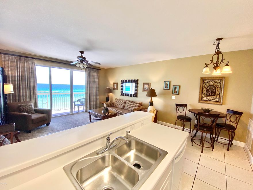 Low Floor!  This Gulf Front 1 Bedroom/2 Bath @ Celadon Beach Resort offers the best of the West End beaches.  This floor plan features a large Gulf front living room with private balcony access. Celadon Beach Resort amenities include...2 Pools & 2 Hot Tubs, (one of each Gulf Front), Fitness Facility, Tennis, Parking Garage with climate controlled walkover and 283' of Beach frontage. Celadon exterior is currently being painted and all new LED lighting being installed.

Owner reports $40,848 rental income for 2019.