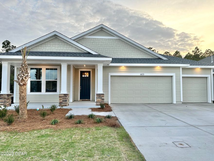 ''To Be Built'' Samuel Taylor Home in new Breakfast Point East community.  This home has 4 bedrooms 3 Baths with a 3 car garage.  Lot backs up to beautiful wooded area.