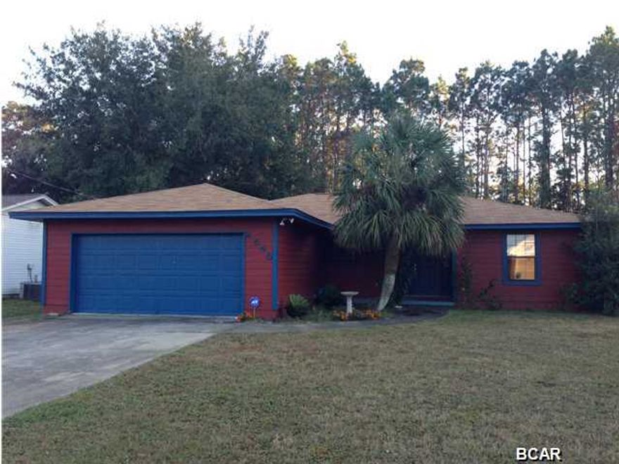 This 3 br/2ba home is conveniently located on a quiet cul-de-sac close to Bay Haven Charter School. It has a fenced back yard,10x20 screened back porch, and yard building. The home is a split bedroom plan with w/d hookups, central heat and a/c. Ceiling fans. The kitchen features a breakfast bar, refrigerator, dishwasher, disposal, and self cleaning electric oven. Pets allowed with approval and $250.00 security deposit. Zoned for Hiland Park, Mowat, and Mosley.