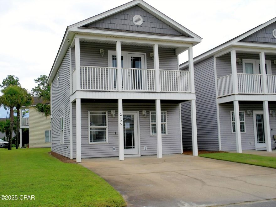 Reduced Again!! As close to a detached single family home as possible.  This is a 2 bedroom, 1.5 bath townhouse in a gated community only has a storage shed touching the other home. The home is move in ready and has a great room off the kitchen and a half bath. The two bedrooms on the second floor both have balconies.  Sterling Cove is a gated community, and features a community swimming pool, pond with fountain, and manicured grounds. Offered as is, the unit does not seem to need any repairs or updates.  Seller will also pay up to 2% of the buyers allowable closing costs and pre pays.   All sizes and info approximate please verify accordingly.