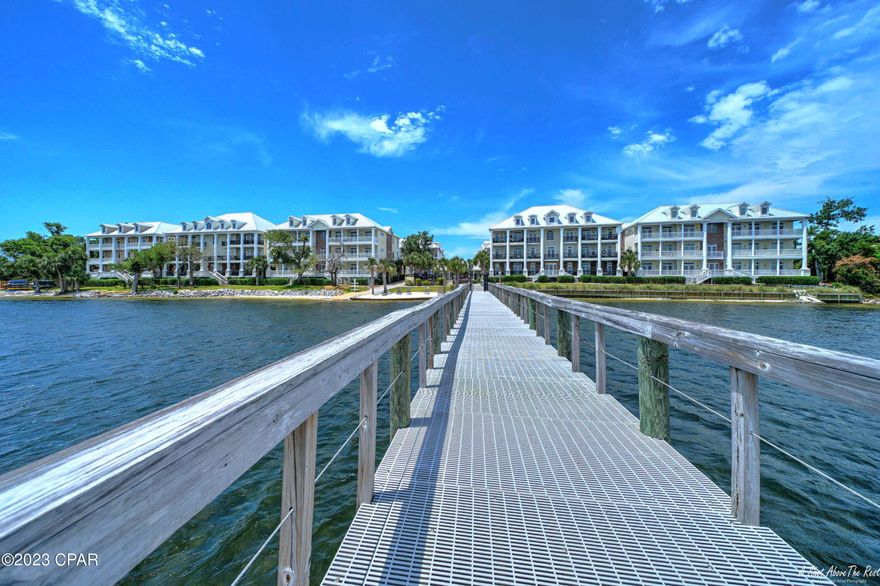 CURRENTLY UNDER CONTRACT, SELLER WILL CONSIDER BACKUP OFFERS. 

 Gorgeous views of the bay from your balcony!  Enjoy convenient condo living in this waterfront gated community in Panama City Beach!  This beautiful top floor end unit features 10 ft ceilings, 2 bedrooms and 2 full baths, and a spacious loft that could be a flex space or 3rd bedroom.  Kitchen features Viking gas range with vent hood, Bosch dishwasher, Sub Zero built-in refrigerator, granite counter tops, vaulted ceilings and heart of pine flooring.  You have easy access to the elevator just outside your back door.  Waterhaven has wonderful amenities including swimming pool, clubhouse, theater, fitness center, dock and boat ramp, and boat storage is available through the association.  Call today! This is a non rental community