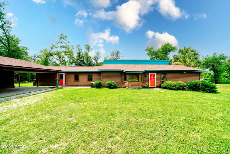 'CURRENTLY UNDER CONTRACT, SELLER WILL CONSIDER BACKUP OFFERS' This property is currently available with a $50,000 upgrade concession. The property boasts over 150 feet of canal waterfront with direct access to the gulf. The 1/2 acre of unrestricted land includes a private concreted boat ramp, 2 detached carports featuring an enclosed storage room, a separate workshop, and a woodshed. Upon entering the home, you will find 3 bedrooms, 2.5 bathrooms, a sunroom, a breakfast room, a great room with a wet bar, and 2 separate offices. This home offers endless possibilities and is definitely worth checking out. To schedule a private showing, please call us today.