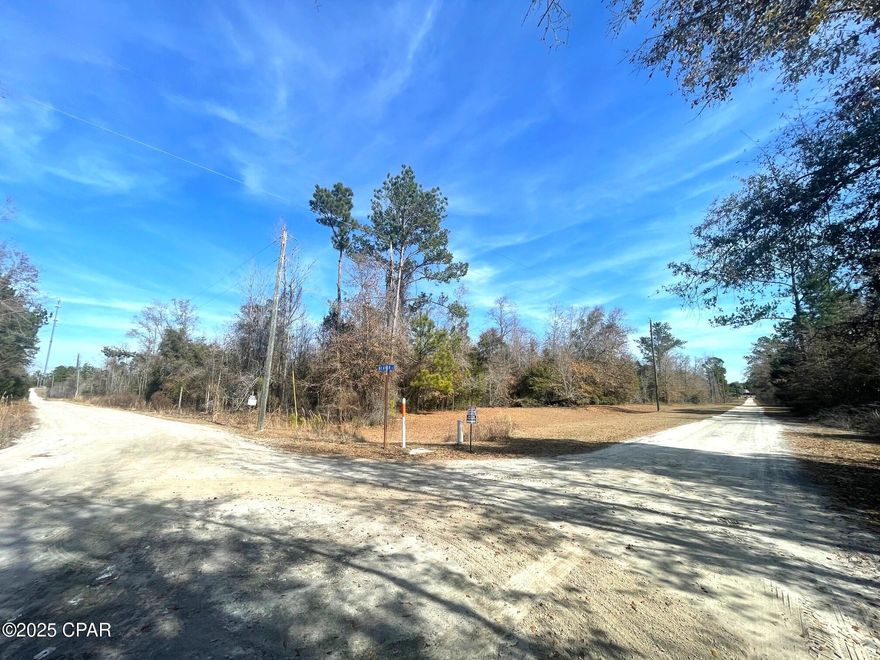 5.05 +/- ACRES. Wooded so you can open up as much as you want. Well and Septic needed but Electricity is available.The City has Natural gas very close by and would possibly extend to your new residence iif so desired. Mobile homes welcome.  Conviently located close to I-10, Walmart, Lowes, Banks, restuarants and more. Country living but all the conviences next door. The lot has a nice slop for good water runoff which goes down to a wet weather creek that goes through the NE corner of the lot. Approximately 1.4 acre appears to be in Flood zone but allows over 3.5 acres for improvements, not to mention offering a natural border, privacy and wildlife.