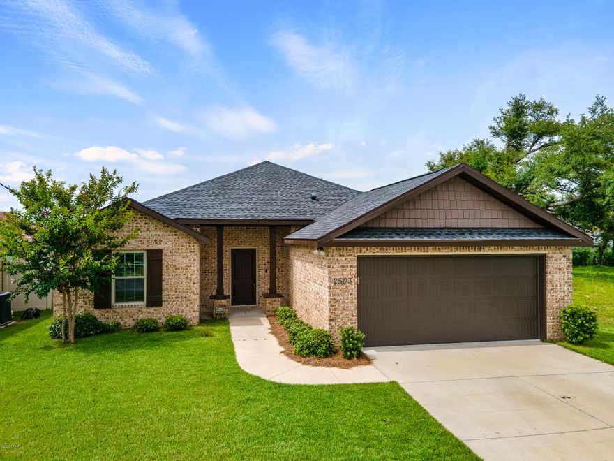 CURRENTLY UNDER CONTRACT, SELLER ACCEPTING BACKUP OFFERS. Great opportunity, like new craftsman style home built in 2015. This 4 BR / 2BA home features trey ceilings, luxury vinyl plank flooring throughout, granite counter tops, stainless steel appliances. Brick font and vinyl siding exterior for low maintenance. Nicely landscaped yard with irrigation and six foot vinyl privacy in back yard. Wonderful family home conveniently located to shopping and restaurants.