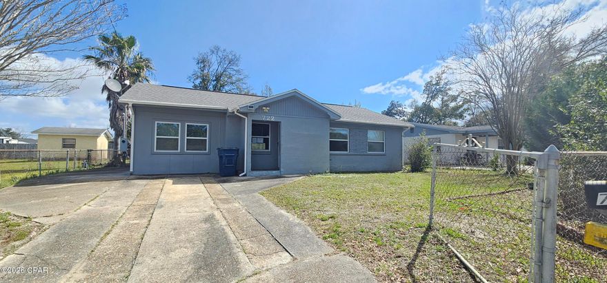 Don't let this opportunity to pass you by!! Located in the Millville Area sits this 2 Bedroom 1 Bath home with 1172 Sq Ft. With some TLC this home can make the perfect home for you! Large 17x12 Enclosed Porch that could easily be converted to a 3rd bedroom and half bath. There is a 16x10 shed  for additional storage. The property is fully fenced for privacy. The home is located within minutes to Tyndall AFB, Downtown Panama City, St Andrews, Schools and Panama Cities Most Beautiful Baches. Call today for additional information and your personal showing!