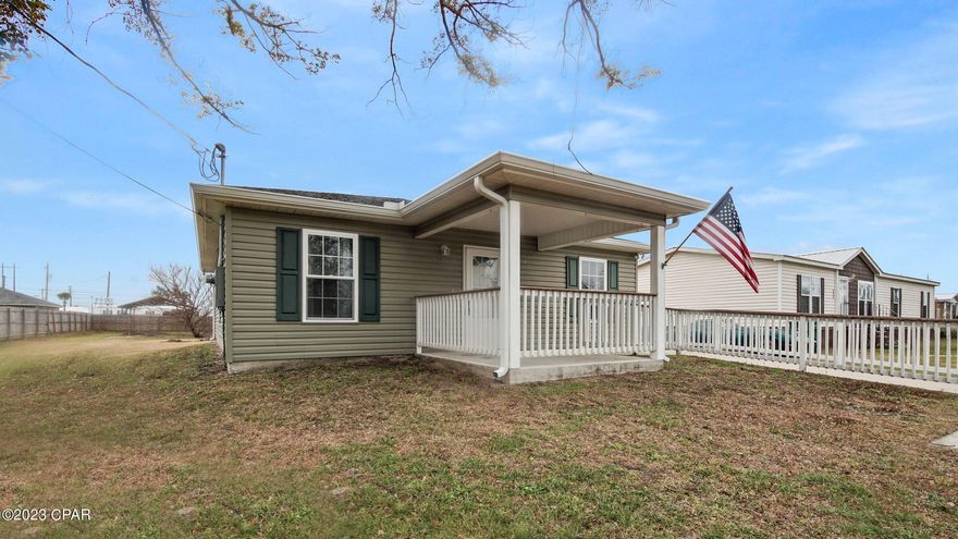 Welcome to this charming and well-maintained 2-bedroom, 2-bathroom home situated on a spacious fenced yard. This property offers not only a comfortable living space but also handicap accessibility, making it an ideal choice for those seeking convenience and ease of mobility.
As you step inside, you'll immediately notice the loving care that has gone into maintaining this home. The open floor plan creates a seamless flow between the living, dining, and kitchen areas, providing a welcoming atmosphere for both relaxation and entertaining.
The living area is bright and inviting, featuring large windows that fill the space with natural light. The neutral color palette and tasteful finishes enhance the home's overall aesthetic appeal. Whether you're unwinding after a long day or hosting guests, this space offers a comfortable setting for all occasions.
The kitchen is equipped with modern appliances, ample counter space, and plenty of storage, allowing you to prepare meals with ease and convenience. The adjacent dining area provides a cozy spot to enjoy family meals or entertain friends.
The master bedroom is a private retreat, offering a tranquil haven to unwind and recharge. It boasts ample space, and a well-appointed ensuite bathroom for added convenience. The second bedroom is equally spacious and can serve as a guest room, home office, or whatever best suits your needs. The second bathroom is easily accessible and perfect for guests. 
The large fenced yard surrounding the home provides a secure and private outdoor space for relaxation and recreation. Whether you have pets, enjoy gardening, or simply appreciate the added privacy, this yard offers endless possibilities. it even has a small pond.  You can create your own oasis, set up a play area, or even add a vegetable garden to indulge your green thumb.
The home's handicap accessibility is a standout feature, ensuring that individuals with mobility challenges can navigate the property with ease. handrails, wider doorways, and other thoughtful accommodations have been implemented to promote inclusivity and convenience.
Located in a well-established and desirable neighborhood, this home offers a peaceful retreat while still being within close proximity to essential amenities. Enjoy the convenience of nearby shopping, dining, and entertainment options, as well as easy access to transportation routes for commuting or exploring the surrounding area.
Don't miss the opportunity to own this meticulously maintained 2-bedroom, 2-bathroom home with a large fenced yard and handicap accessibility. Whether you're looking for a forever home or a comfortable retirement retreat, this property has it all.  This home is just minutes from Tyndall Air Force Base. Schedule your showing today and discover the possibilities of this charming and accessible residence.