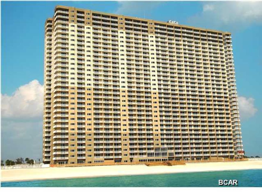 **BEST PRICE IN TIDEWATER** **SOLD WITH DEEDED EXTRA LARGE STORAGE LOCKER** This 1BR/1BA features great views of the gulf, beach and pier from the east side of Tidewater and includes bunk beds. It is one of the few units that has a DEEDED storage locker so owners and guests can safely store luggage and beach equipment to enjoy more room inside the condo. This unit has been a very strong rental unit (numbers available on request) and is sold rental ready. It is in good condition, needing just some cosmetic touch up, typical of a strong rental condo. Call today to see this wonderful deal on a unit close to Pier Park!