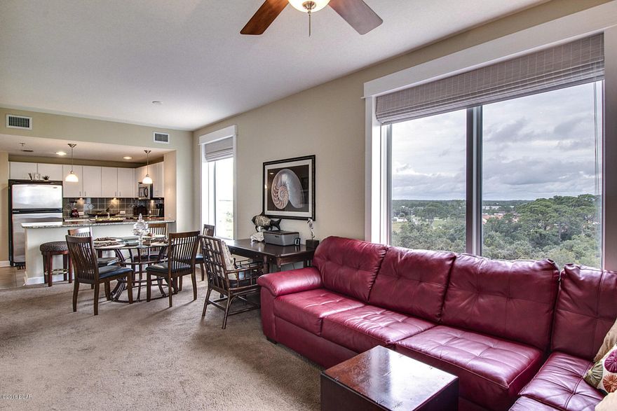 LEAST EXPENSIVE 3 bed 3 bath w/bunks in Grand Panama Beach Resort.             One of the finest properties on PCB. This condo will not disappoint with it's views of the city and Gulf of Mexico.Stainless Appliances, Granite Counter-tops,tile and carpet flooring.(The carpet was professionally cleaned in June)  The AC unit have been taken exceptional care of with little wear and tear on it due to the fact that the unit is an owner, friends and family unit.  This unit also comes with a dehumidifier to keep the moisture down. 

  This complex has  2 really nice pools, 2 spa's and 1 kiddie pool. Fitness center and conference room. Parking is located under this condo for convenience. Please don't miss this opportunity to own the best.