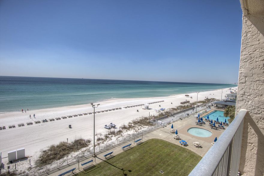 GULF FRONT CONDO WITH MASTERBEDROOM FACING THE GULF...TWO FULL BATHS...GREAT LOCATION IN THE COMPLEX ON 6TH FLOOR END UNIT.....REGENCY TOWERS HAS A TIKI BAR WHERE YOU CAN GET FOOD AND BEVERAGES...