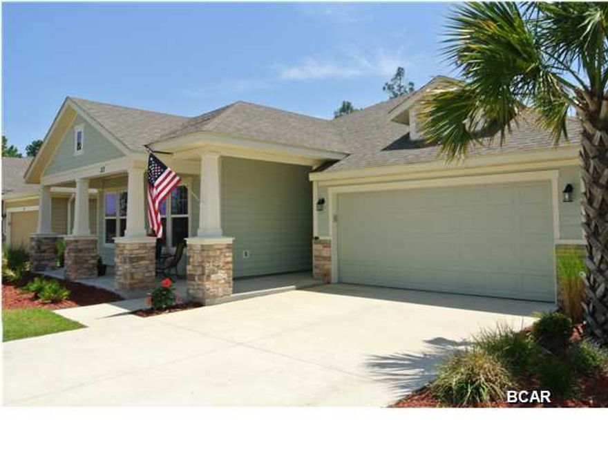 If you are looking for a ''move in ready'' Craftsman style David Weekley 4 Bedroom/2 bath home with a bonus room or office, look no further. This comes with many upgrades including a screened in porch, a glass door at the front entrance, Ceiling fans, French doors at the bonus/office, larger tile laid on the diagonal, Stainless appliances, oversized granite kitchen island, custom fabric-backed blinds, a Bay Window in the Master Bedroom, a Super Shower in the Master bathroom, and a fenced yard. Enjoy your double garage and energy efficient home that is very close to the beach and is close to wonderful restaurants. Not only is this address in the highly desired school zone of Breakfast Point, the school is close enough to be seen over the top of the back yard fence. When you or your children enter from the garage, there is a great space ''built in'' especially for the back packs, coats, or grocery bags. This home is in popular Phase I of Breakfast Point where the lots are bigger. Sellers are moving out of state but have enjoyed this ''Swift'' open concept plan. Pest control is utilized through a port on the outside of the home, and there is even attic storage in the garage. Storm shutters are included and you can tell your insurance company the wind rating is 130 MPH for the roof. Take the savings to the bank, and be sure to enjoy this great neighborhood while you count your money. Although the FEMA flood maps recently changed putting this and a great portion of Bay County in a flood zone, the current quote for flood insurance is less than $35 monthly. Don't dare miss this immaculate beauty.