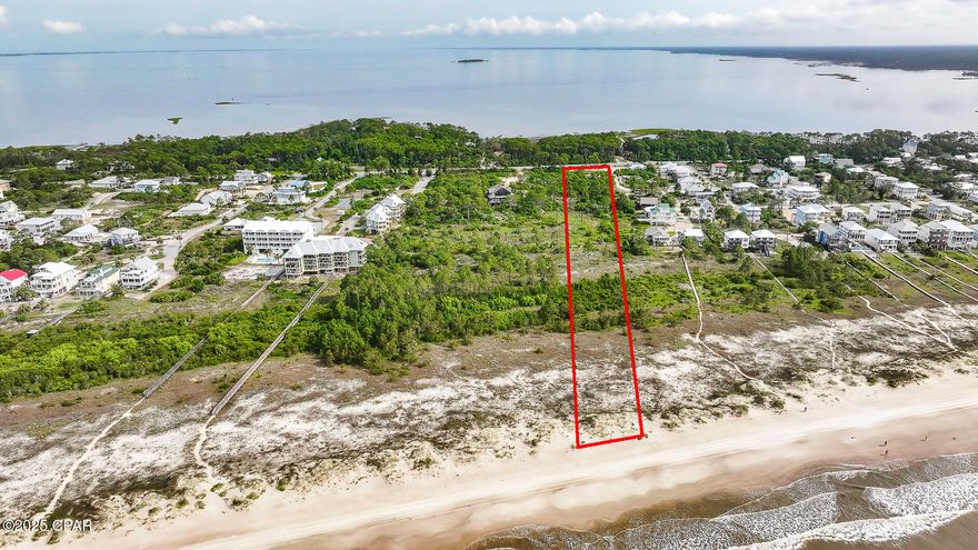 PRIME 132' GULF FRONT lot on Cape San Blas! Discover a rare opportunity to own 5 acres of untouched Gulf-front beauty on the coveted North Cape. With an expansive 132 feet of direct Gulf frontage and no HOA restrictions, this stunning parcel offers unmatched freedom and potential for your dream coastal retreat or investment build. Wake up to panoramic views of sugar-white sands and emerald waters, and enjoy direct access to one of Florida's most serene and unspoiled beaches. The lot features native vegetation and gentle topography, ideal for designing a custom home that harmonizes with the natural surroundings. Whether you're dreaming of a private estate, a vacation rental, or a peaceful escape, this property delivers exceptional flexibility in a prime location.  Spend your days fishing from the sugar white sand and your evenings around a campfire on the beach.  Don't miss the calm, clear waters of St. Joe Bay, perfect for kayaking, paddleboarding, fishing, and watching vibrant sunsets over the horizon. The property is also located along the 10-mile Loggerhead bike and pedestrian trail, connecting you to nearby natural areas, beach access points, and local amenities. Just a short drive away, you'll find the charm of Port St. Joe, with its boutique shops, waterfront dining, vibrant community atmosphere.  and marina,    with quick access to St. Joseph Bay for kayaking, fishing, and scalloping.  The best of coastal living is right at your doorstep.  This parcel can also be purchased with additional Gulf-front & Bay-front lots for expanded possibilities—reference MLS: 773209 . Call for your private tour & LIVE THE BEACH LIFE!