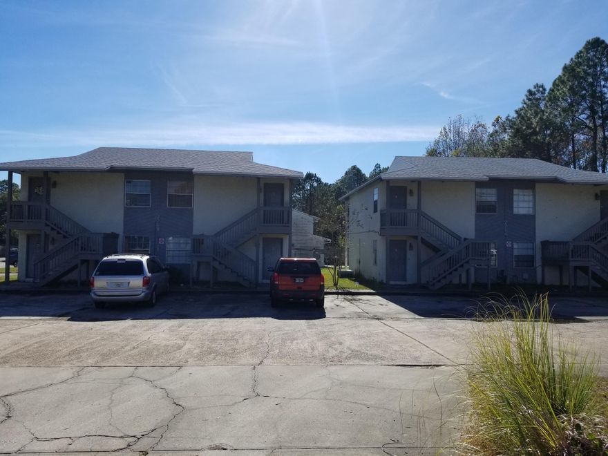 Eight apartments in two  quads, or four units per building.  Each building has two units upper level and two units lower level.  All units are One Bedroom and One Bath with the current average rent between $500 and $550 per month.  This sale includes both Tax Parcel Number #06513-380-010 and #06513-380-020.  New roofs in 2015 and 2016.  Property has been well maintained.