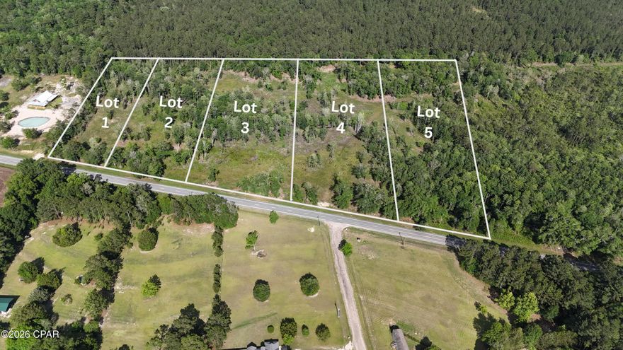 Welcome to Homestead Hollow, a newly developed subdivision nestled in scenic Holmes County. This beautiful 3.323 acres property offers the perfect blend of space, accessibility, and opportunity, featuring an impressive 200 feet on paved county road. This property provides plenty of room to build your dream home, create a private getaway, or invest in a growing area full of potential. Enjoy the peaceful surroundings of country living while still being conveniently located just about an hour from Panama City Beach, home to the ''World's Most Beautiful Beaches.''
Whether you're looking for a homesite, investment property, or simply a place to enjoy the quiet Florida lifestyle, this property offers endless possibilities. Come experience the potential of Homestead Hollow and make it yours today! More lots available