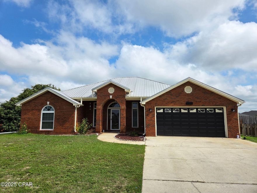 Welcome to this spacious and energy-efficient 4Bed/2Ba brick home, conveniently located in Panama City, FL, near dining, shopping, schools & Tyndall AFB!

This home is designed with comfort and style in mind, featuring a functional layout and ceiling fans for those warm Florida days. The kitchen is a dream for any home cook, boasting a breakfast bar for casual dining. The fenced backyard provides a private outdoor space, perfect for entertaining or simply enjoying the Florida sunshine!

The home also includes a 2-car garage, offering ample storage and parking space. The covered front porch adds a charming touch to the home's exterior, while the large back patio and screened/covered back porch provide additional outdoor living spaces perfect for BBQ's!

What sets this home apart is its Solar Panels, a feature that not only reduces your carbon footprint but also your energy bills!

Experience the perfect blend of comfort, convenience, and sustainability in this beautiful Panama City home!

--------------------------------------------------------------------

*1/2 OFF Security Deposit for Active-Duty Military!!*

*ALL pets are subject to owner approval & non-refundable fees.*

*Owner will consider Section 8.*