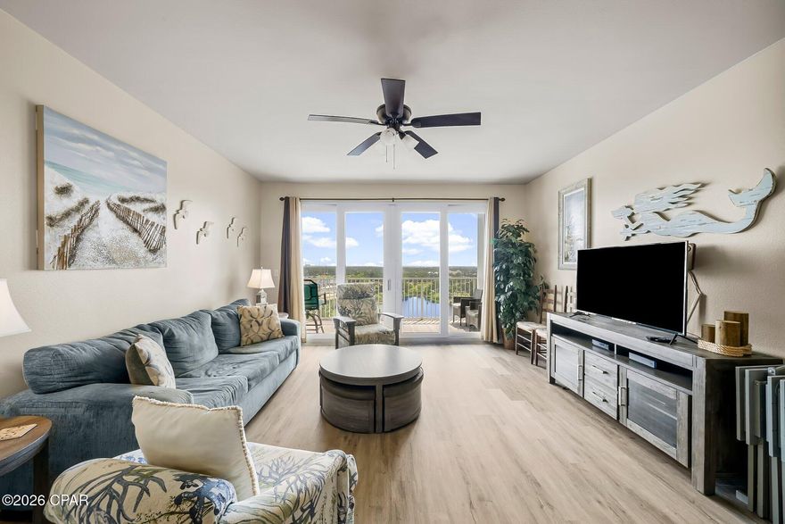 Unit 1430 is being offered fully furnished and turn-key. Enjoy both Lake & Gulf views from the 14th floor balconies. Prime location for a rental or vacation getaway. This 3-bedroom condo offers 2 full bedrooms, a bunk room with an added door for privacy, 2 full bathrooms, stainless steel appliances and added backsplash in the kitchen. The beach is directly across from the condo with many favorites within walking distance, such as Pineapple Willys, Walmart, WonderWorks, Ripleys Believe it or not, Coconut Creek mini golf, and more. Laketown Wharf offers many access to multiple pools, a fitness center, and much more.