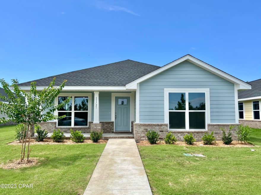 MOVE IN READY! Our 1720 floor plan offers 3 bedrooms, 2 baths. The price includes granite countertops, CoreTec Pro Plus flooring, a sprinkler system, and a rear-load two car garage. Come Experience The Difference with Adams Homes! Seller pays closing costs when using one of our preferred lenders. Enjoy Florida's great outdoors by calling this peaceful waterfront community home. From kayaking and fishing, to boating East Bay can accommodate it all. With beautiful intracoastal views this community is just 20 minutes from Tyndall AFB, 37 minutes to Mexico Beach, or a short boat ride to Shell Island.