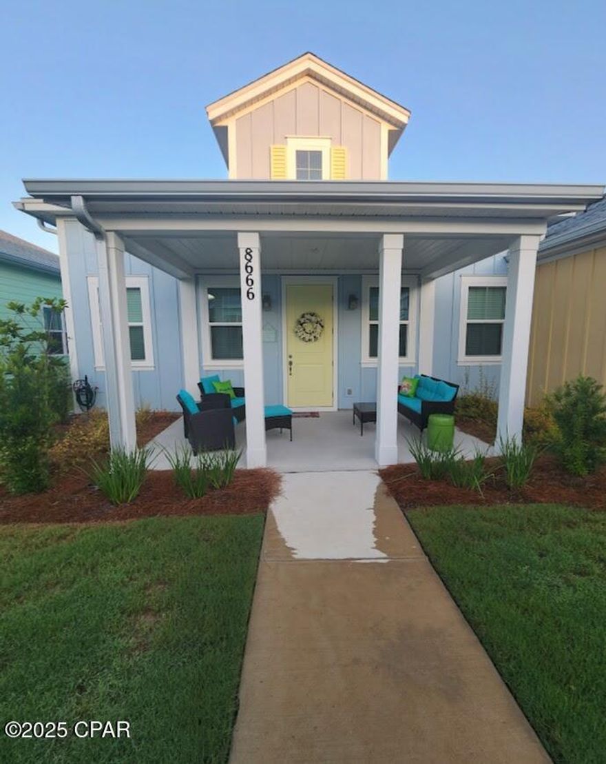 Live the coveted 55+ community of Latitude Margaritaville Watersound right now!  Home available immediately through March 2026 for 3-12 months.  Relax on your private porch of this gorgeous Bamboo Cottage.  Fully Furnished/Turnkey, Electric is capped at $100, all other utilities included and all appliances included (refrigerator, range, dishwasher, microwave, washer and dryer). Just bring your toothbrush and computer! No yard work required so you'll have lots of time to enjoy all the amazing activities and meet new friends!

RENTAL REQUIREMENTS:
At least 1 tenant MUST be 55+
Short Term available
LONG-TERM (over 6mo to 1yr) 
SMOKING is not permitted in any home or lanai/porch
BACKGROUND CHECK (credit, criminal, eviction) required & paid for by each tenant
$$ Due at Lease Start:  1st mo + last mo+ cleaning fee + pet fee due at move-in
COMMUNITY ACCESS - tenants purchase all gate & amenity access credentials through HOA (transponders & passports).  Tenants have full use of all amenities just as a homeowner has.