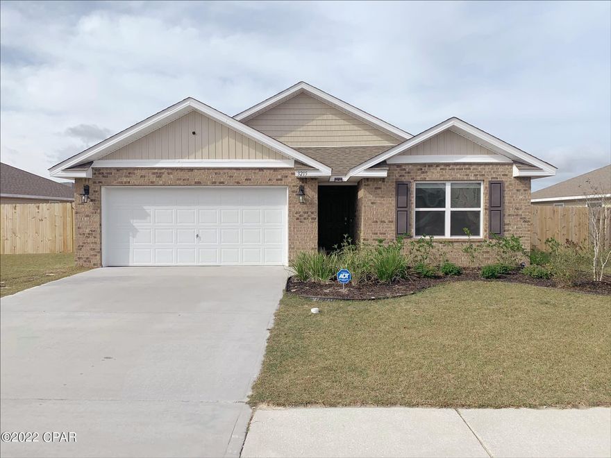 This 4-bedroom 2 bath bath, 2020 construction-built home in the Magnolia Hills is perfect for any buyer. This home is in next to new condition with all state-of-the-art appliances included. This home has a spacious open floor plan with oversized rooms and a giant Master Bathroom with two walk in closets and an oversized yard with room for a pool.  This home is equipped with smart home security and all the modern amenities. The large covered back patio is great for entertaining guests while enjoying the Outdoors The 6-foot fence helps insure what the full enjoyment of your back yard. This home is Turnkey ready for you to start enjoying Panama City.