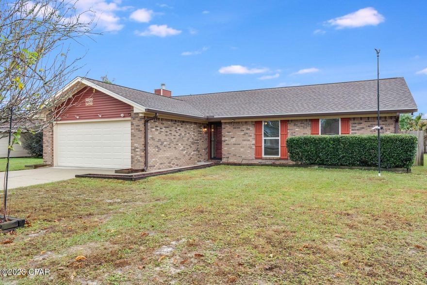If you are looking for an affordable home(hard to find with 8% interest rates), then look no further...this is the one!!! Recently upgraded/updated 3bd, 2ba home in a GREAT neighborhood. Very close to Tyndall and about 20 minutes from Panama City Beach. Sellers spared no expense in making sure the renovations after Hurricane Michael where top notch. Upgrades include: 2017 HVAC, 2018 architectural roof, 2018 water heater, 2019 6ft privacy fence, 2020 windows and back door, 2020 screened back porch, 2020 exterior siding, 2020 ceilings, 2020 garage door, 2020 kitchen quartz countertops, 2021 living room/hallway LVP flooring(plus 1 1/2 half boxes of extra LVP), wood burning fireplace and a transferable Terminix termite bond. Hurry before this one gets away! All information is approximate and should be verified by buyers if important