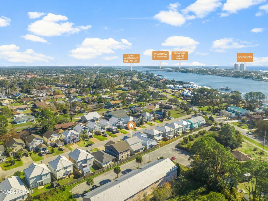 Dream Home in Panama City Beach Discover a stunning 4-bedroom, 2.5-bath craftsman home in the charming Hidden Lagoon subdivision, close to the lagoon and pristine beaches, with NO FLOOD insurance required and annual insurance costs around $3,500. Spanning nearly 1,800 sq ft, this new construction blends classic design with modern elegance. The ground-floor master suite offers a coffered ceiling, expansive closet, and luxurious bath with double vanity, soaking tub, and separate shower with wide opening. The kitchen features granite countertops, custom cabinets, and a spacious pantry, perfect for gatherings.  Upstairs, three sizable bedrooms and a full bath provide ample space. The ground floor great room, with custom tile, is ideal for entertaining, complemented by a convenient downstairs half bath.  Enjoy community amenities like a pool, grilling area, and community room with low HOA fees at 111.00 a month. Located minutes from the Naval Coastal Systems Station and sandy beaches, this home offers coastal living and community warmth. Your dream home awaits! Don't delay Dream Home Awaits in Panama City Beach

Nestled within the charming embrace of Hidden Lagoon, a delightful subdivision renowned for its community spirit and scenic beauty, stands a magnificent craftsman home, currently blooming into existence. This enchanting 4-bedroom, 2 ½-bath residence, sprawling over nearly 1,800 square feet, is a testament to thoughtful design and modern elegance.

As you approach the home, the blend of classic craftsmanship and contemporary allure captivates the eye. Step inside, and you are greeted by a warm ambiance, where the heart of the homethe kitchenawaits. Here, granite countertops glisten under the soft glow of pendant lights, complemented by custom cabinets that whisper tales of meticulous craftsmanship. A spacious pantry stands ready to house culinary treasures, inviting family gatherings and entertaining with ease.

The master bedroom, conveniently located on the ground floor, is a sanctuary of tranquility. With its coffered ceiling adding a touch of sophistication, it beckons you to unwind after a long day. The expansive master closet promises ample space for your wardrobe, while the master bath offers a luxurious escape with a double vanity, a soaking tub perfect for relaxation, and a separate shower that rejuvenates the spirit.

Venturing upstairs, you'll discover three generously sized bedrooms, each a canvas for personal expression, accompanied by another well-appointed bathroom that ensures comfort for family and guests alike. The great room, a harmonious blend of living and dining space, boasts custom tile that adds a unique flair, making it an ideal setting for both casual evenings and festive gatherings.

A convenient half bath downstairs caters to guests, ensuring privacy and comfort during visits. Outside, the allure of Hidden Lagoon extends beyond your doorstep. Enjoy sunny afternoons by the community pool, host picnics in the designated grilling area, or gather with neighbors in the inviting community roomall with the peace of mind that comes from affordable homeowner's association fees.

Location is key, and this subdivision places you just moments away from the Naval Coastal Systems Station and the pristine, sandy white beaches that Panama City Beach is famous for. Here, the promise of coastal living meets the warmth of community, making this craftsman home not just a residence, but a lifestyle waiting to be embraced.

Your dream home is not just being built; it's coming to life, ready to welcome you into a world where comfort, style, and community converge.