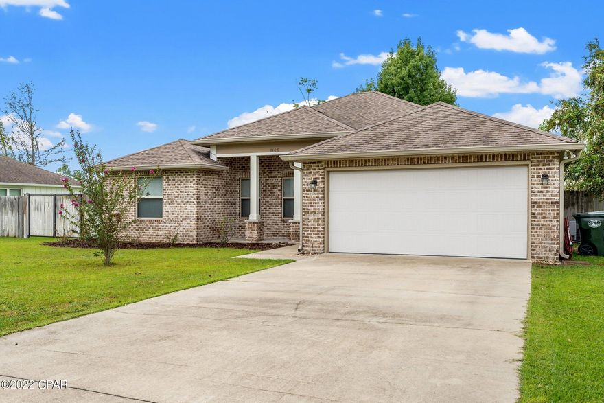 'CURRENTLY UNDER CONTRACT, SELLER WILL CONSIDER BACKUP OFFERS'

This well maintained home features a large back yard and a double gate to get to the back. The home is in flood zone X so flood insurance should be optional (but recommended!) It has been freshly painted, new water heater, dishwasher and is very clean. There is a freshly run power line from Florida Power and light, back flow system installed as required by City of Lynn Haven, irrigation system and it even has granite countertops and custom blinds. There is an electric fireplace in the living room with high ceilings and crown molding.  Lynn Haven is a highly sought after town for living and this home is nearly new and available. Schedule your showing today!