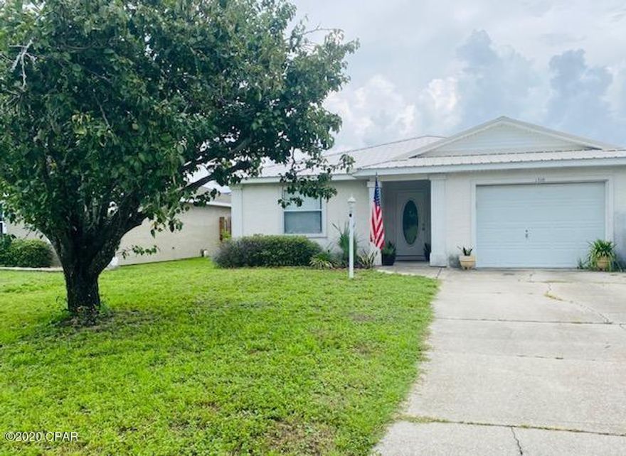 This is a great opportunity to own a home in Venetian Villa community. This 3 BDRM/ 2 BA home offers an open floor plan, one car garage and a fenced in back yard. New metal roof, and AC unit.  Close to 23rd St and Lynn Haven.