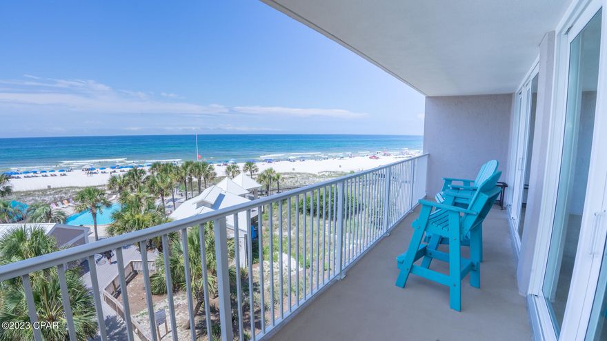 **Dunes of Panama** B Building 2BR/2BA with covered parking. Amazing 2 bedroom 2 full baths.  Gulf views from Kitchen, Living room, Dining area and Master Bedroom.  Well Maintained Condo that has been a non-rental. Fully Renovated!! Beautifully furnished throughout.  New sliding glass doors and windows.  Large balcony overlooking the Gulf of Mexico and two of three pools. Rental ready with fully equipped Kitchen and washer/dryer.  Condo is great for Primary Home, Second Home or Rental Investment. Dunes Of Panama has so many amenities, you can enjoy beach, volleyball, tennis, exercise room, snack shack, grills, picnic area and three pools for your sunning pleasure. All dimensions are approx.