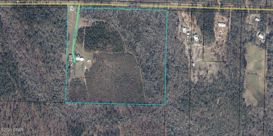 20 acres on paved road! This acreage was surveyed (6/16/21) out of the parent 40 acres and has not yet been assigned a parcel ID. Pine trees on the property are a few years away from being able to harvest. May be a small section of wet weather area on the east edge of the property. There are no deed restrictions on this property so you are free to develop it as needed. Could be a great mini farm or just a secluded place for your home or manufactured home.