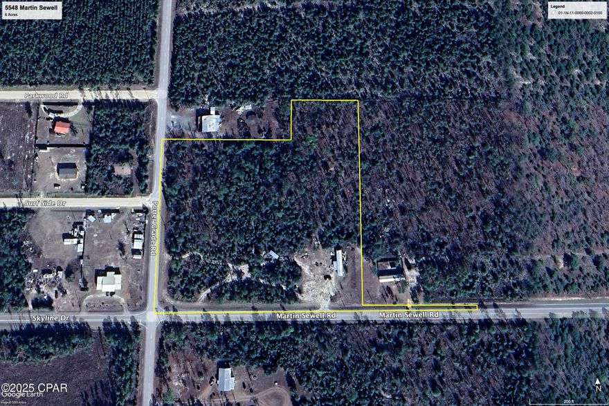 6-acre corner lot less than 40 miles from Panama City!  Paved road frontage on two sides with well and septic already in place.  Plenty of space for your new home, homestead, or weekend retreat-all with easy access to Gulf and Chipola River.  Listing agent has ownership interest.
