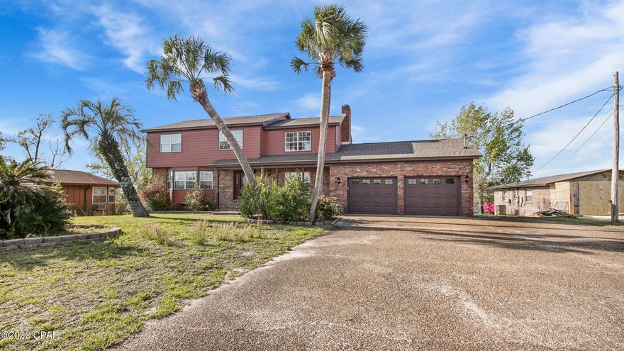 'CURRENTLY UNDER CONTRACT, SELLER ACCEPTING BACKUP OFFERS' Waterfront Home on Callaway Bayou with Gulf Access is looking for a new owner!! This charming 1978 4BR/2.5BA approx. 2,508 sqft  home features include a huge basement, new carpet, new interior paint, updated bathroom vanities upstairs, 2 car garage, balcony, enclosed back patio, yard building, 120-foot-deep water dock with boat lift and centrally located to Tyndall Air Force Base, boat landings, shopping, parks, restaurants and more. Home has not been lived in since Hurricane Michael and owner has made all the necessary repairs. The basement will need some TLC and finished, but demo work has been done.  Don't miss this amazing home with loads of potential and breathtaking views, call your favorite Real Estate Professional today an Verify all dimensions, and information if important.