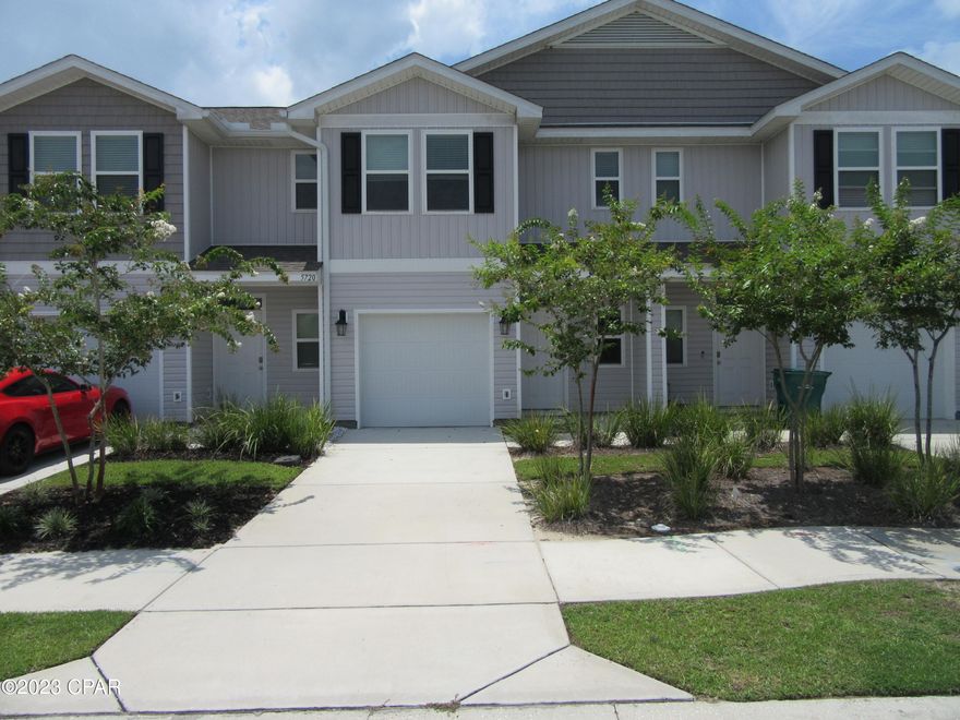 Beautiful new 3 Bedroom 2.5 Bath Town House located at Sentinel Point in the much desired Community of Callaway. Close to shopping, dining and minutes away from Tyndall Air Force Base and centrally located to the Worlds Most Beautiful Beaches, community pool, single care garage and tastefully decorated. All property sizes and ages are approximate, please measure and/or verify if important. School assignments are subject to change, please check with Bay County for most accurate information. Deposit is the same as the rent. Pets allowed with breed restrictions and owner approval.