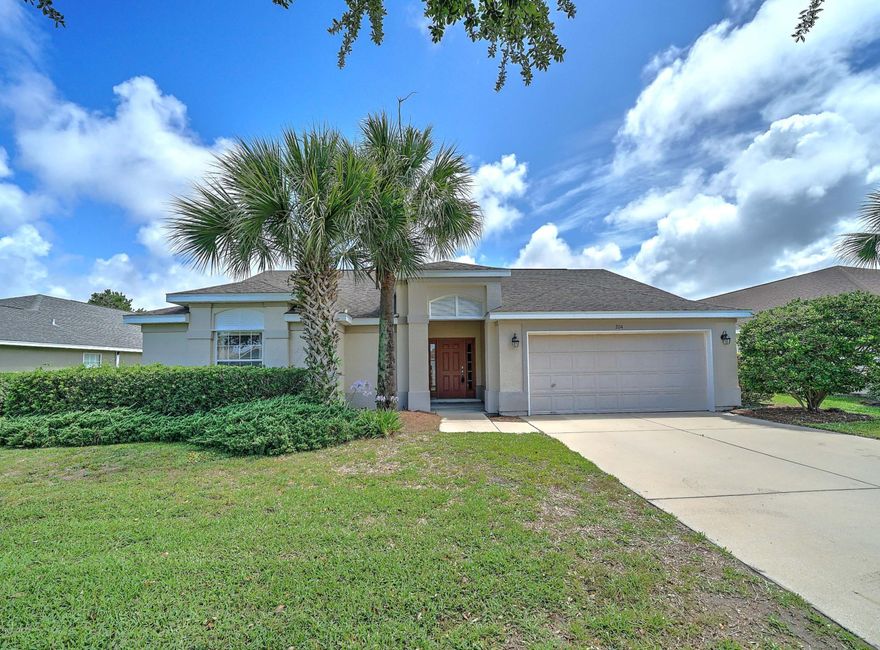 Beautiful well maintained home in Palmetto Trace located directly across the street from Pier Park - close to shopping and dining.  In addition to the 3 bedrooms and 2 full baths, the home also has an office which could be used as a 4th bedroom. The interior features a spacious great room with cathedral ceilings, a dining area with access to the back yard which is set up for entertainment and relaxation.  Large master suite includes 2 walk in closets, master bath features newly remodeled walk in shower, large vanity with double sinks, separate water closet.  This home is immaculate and located within short walk to one of the 2 community pools. The house also includes a 2-car garage and a sprinkler system using reclaimed water. Palmetto Trace has sidewalks throughout, underground utilities, and two community pools. The community is Golf cart or walking distance to Beaches, Pier Park, Frank Brown Recreational Park, Attractions, and 15 min to the Northwest Beaches Airport. Buyer to pay 0.5% of Purchase Price St. Joe Community Foundation Fee. Age, Square Footage, lot and room sizes approximate, if important please verify.